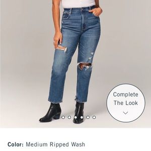 Abercrombie jeans. Ankle straight. Ultra Hight Rise.